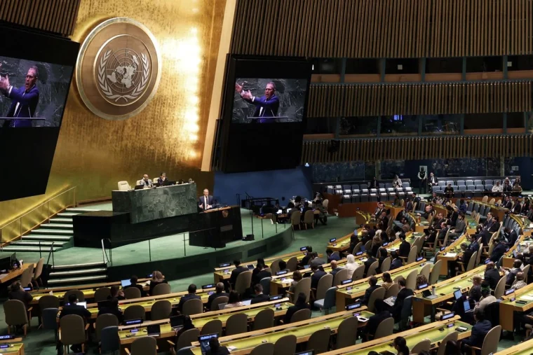 Plenário da Assembleia Geral da ONU durante votação sobre o embargo dos Estados Unidos a Cuba. Foto: Agência Brasil