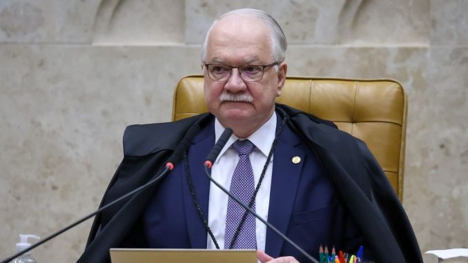 Edson Fachin, presidente do Supremo Tribunal Federal, em sessão do tribunal. Foto: Gustavo Moreno/STF