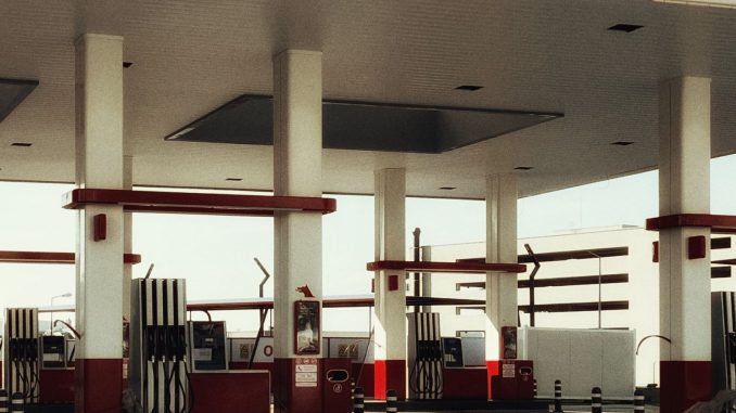 Bombas de abastecimento em posto de combustível