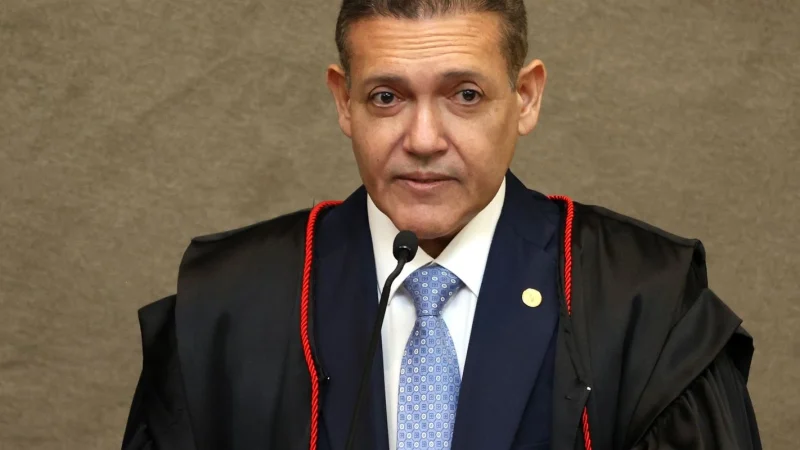Ministro Kassio Nunes Marques em sessão do Supremo Tribunal Federal. Foto: Valter Campanato/Agência Brasil