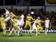 Jogadores do Mirassol em campo na partida contra o Internacional, no Maião