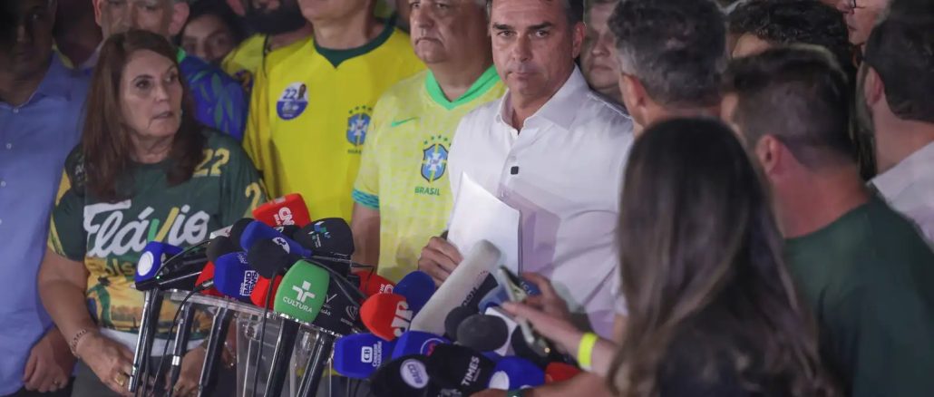 Senador Flávio Bolsonaro em foto recente. Foto: Joédson Alves/Agência Brasil
