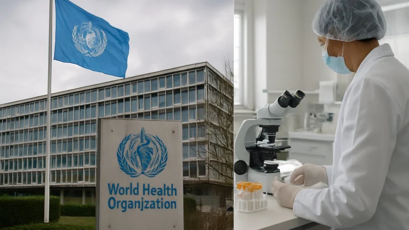 Fachada da sede da Organização Mundial da Saúde, em Genebra