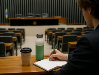 Plenário da Câmara dos Deputados, onde tramita o projeto sobre plásticos descartáveis