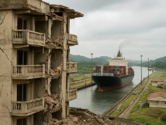 Danos causados por terremoto no Panamá em outubro de 2026